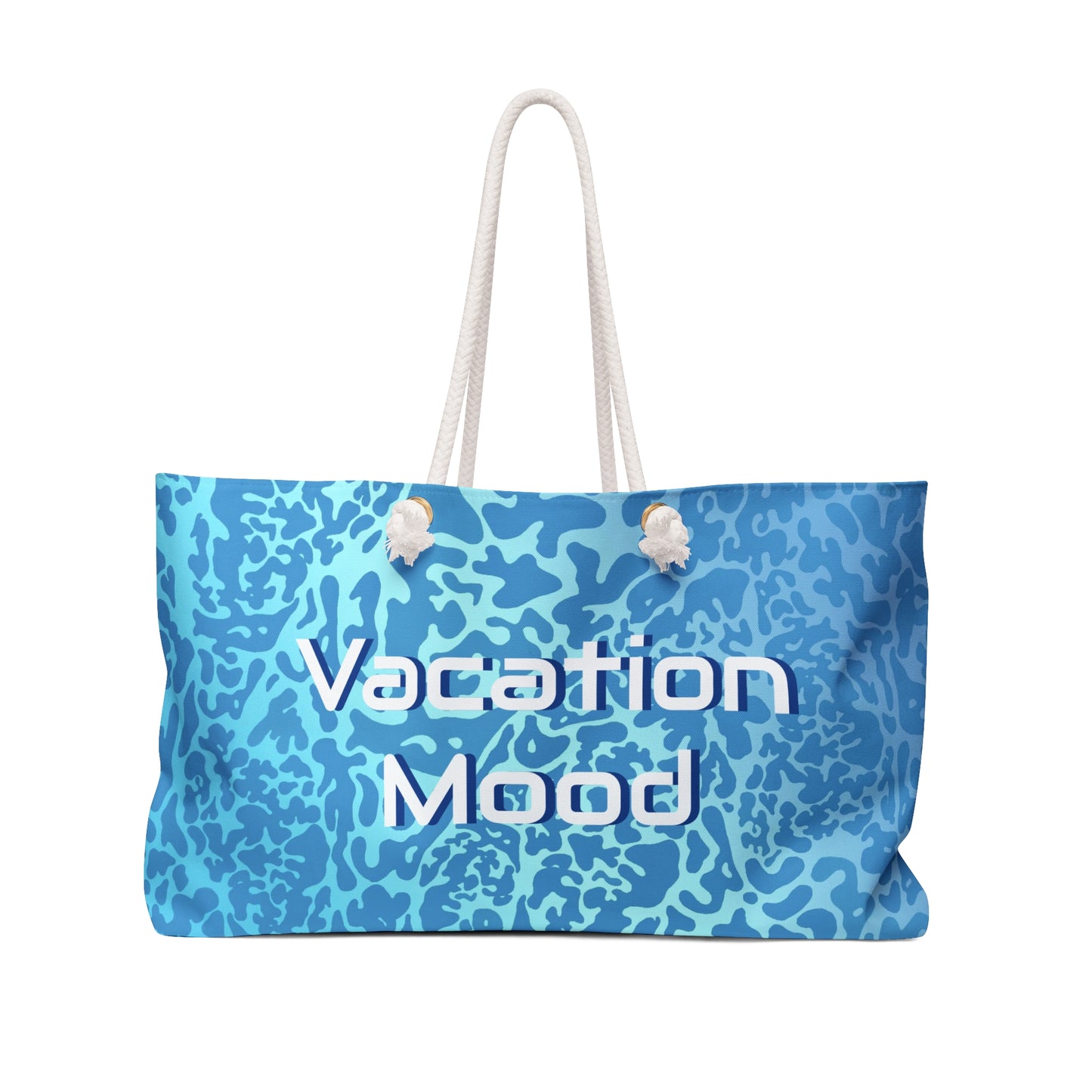 Bolso tote de fin de semana de gran tamaño (azul)