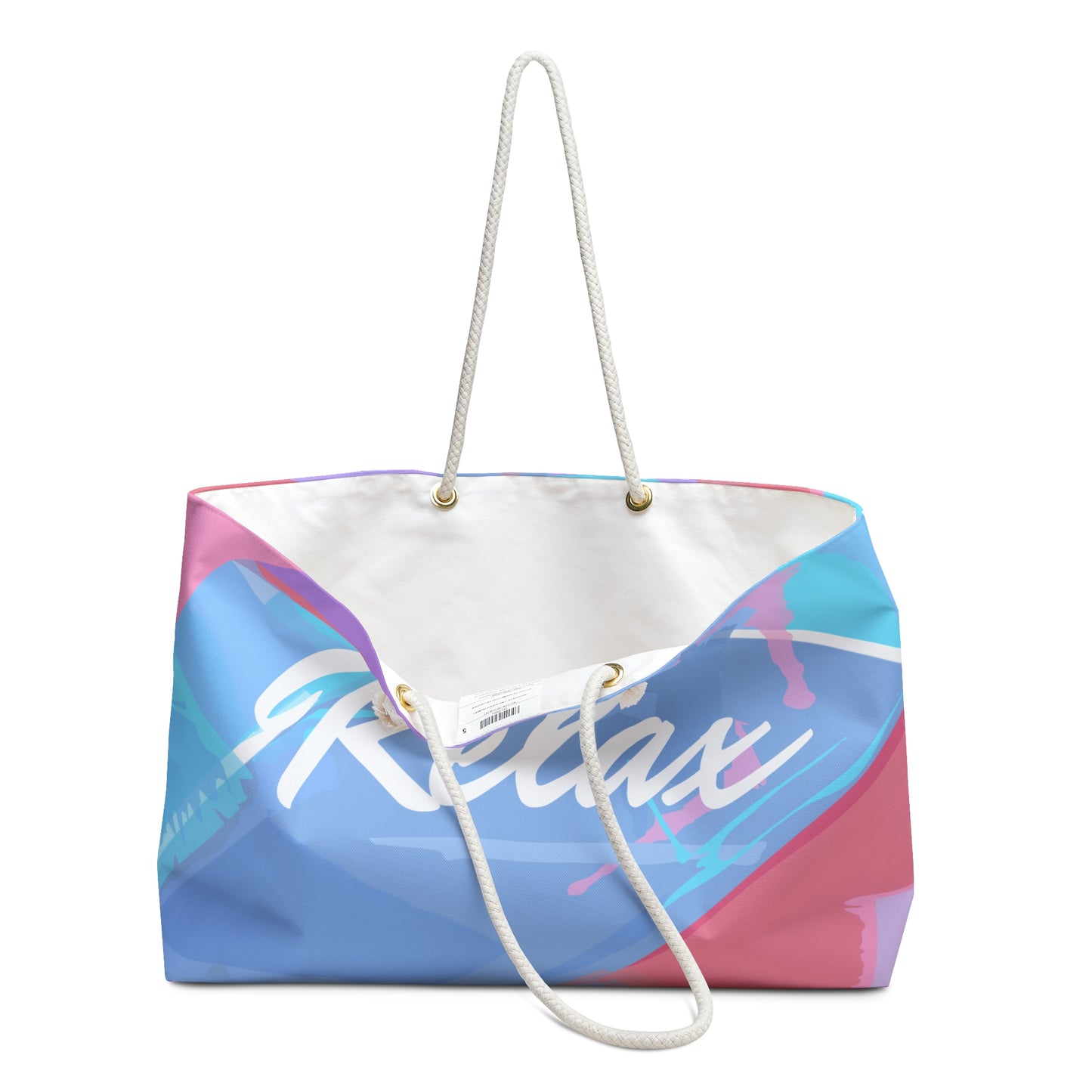 Bolso tote de fin de semana de gran tamaño (negro)