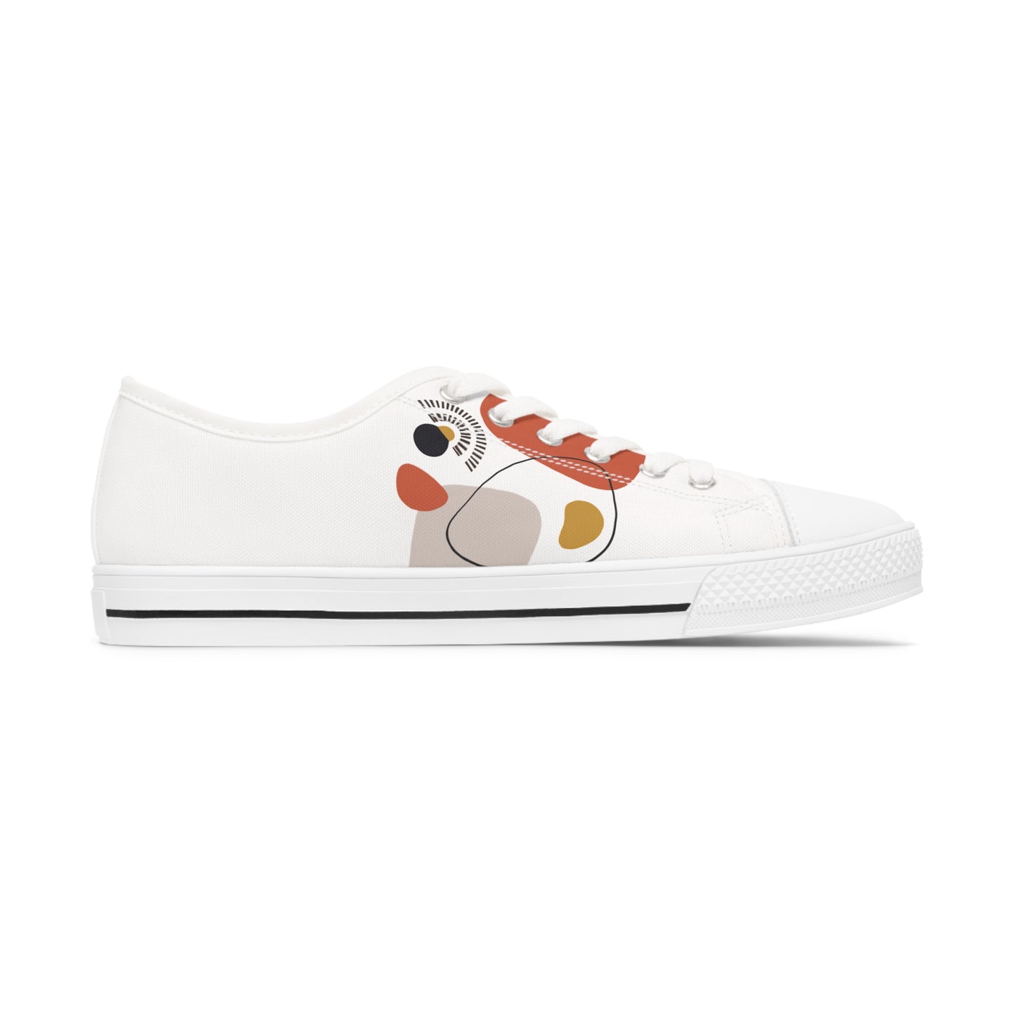 Women's Low Top Sneakers - Abstract